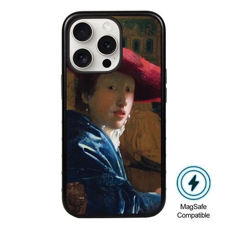 Famous Art MagSafe Case for iPhone 15 Pro (Vermeer - Girl with Red Hat) 

