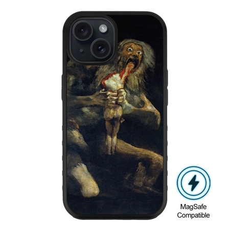 Famous Art MagSafe Case for iPhone 15 Plus (de Goya - Saturno Devouring his Son) 
