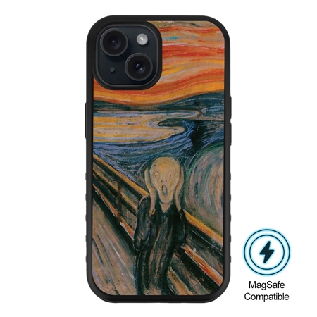 Famous Art MagSafe Case for iPhone 15 (Munch - The Scream) 
