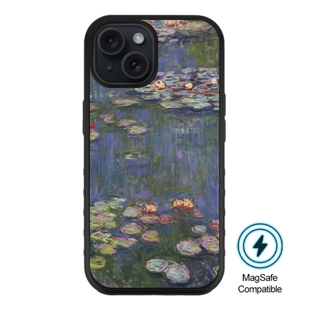Famous Art MagSafe Case for iPhone 15 Plus (Monet - Water Lilies) 

