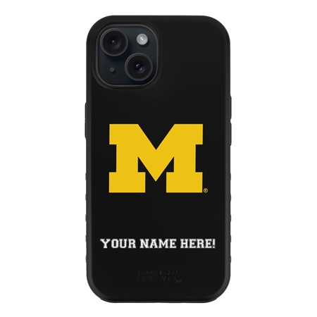 Guard Dog Michigan Wolverines Personalized Case for iPhone 15 
