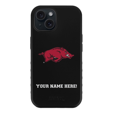 Guard Dog Arkansas Razorbacks Personalized Case for iPhone 15 Plus 

