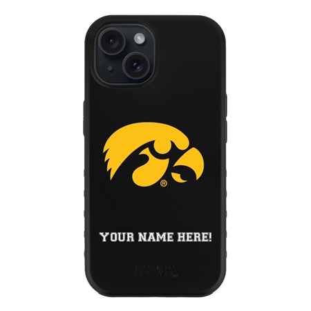 Guard Dog Iowa Hawkeyes Personalized Case for iPhone 15 Plus 
