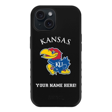 Guard Dog Kansas Jayhawks Personalized Case for iPhone 15 Plus 

