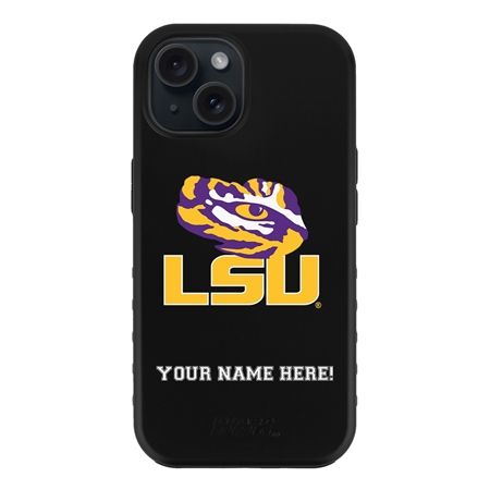 Guard Dog LSU Tigers Personalized Case for iPhone 15 Plus 
