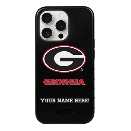 Guard Dog Georgia Bulldogs Personalized Case for iPhone 15 Pro Max 
