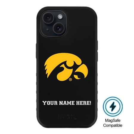 Guard Dog MagSafe Iowa Hawkeyes Personalized Case for iPhone 15 
