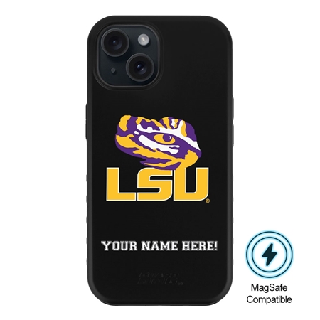 Guard Dog MagSafe LSU Tigers Personalized Case for iPhone 15 
