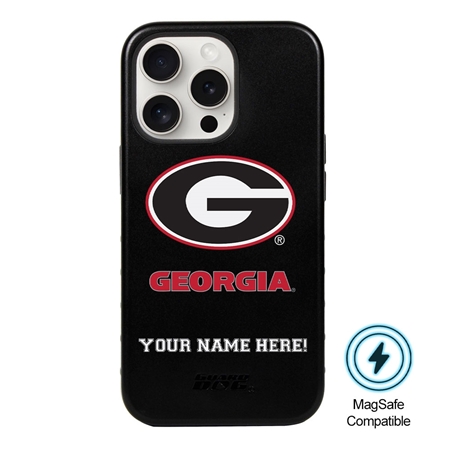 Guard Dog MagSafe Georgia Bulldogs Personalized Case for iPhone 15 Pro 
