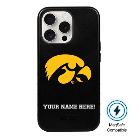 Guard Dog MagSafe Iowa Hawkeyes Personalized Case for iPhone 15 Pro 
