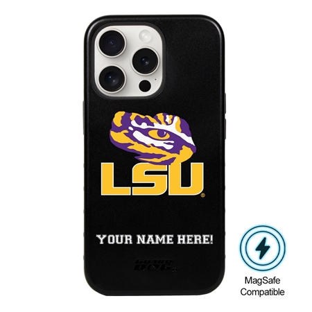 Guard Dog MagSafe LSU Tigers Personalized Case for iPhone 15 Pro 

