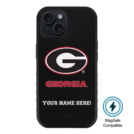 Guard Dog MagSafe Georgia Bulldogs Personalized Case for iPhone 15 Plus 
