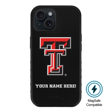 Guard Dog MagSafe Texas Tech Red Raiders Personalized Case for iPhone 15 Plus 
