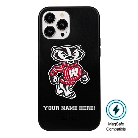 Guard Dog MagSafe Wisconsin Badgers Personalized Case for iPhone 15 Pro Max 
