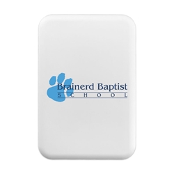 
Brainerd Baptist MagSafe Battery Pack Phone Charger - White - 2c Logo
