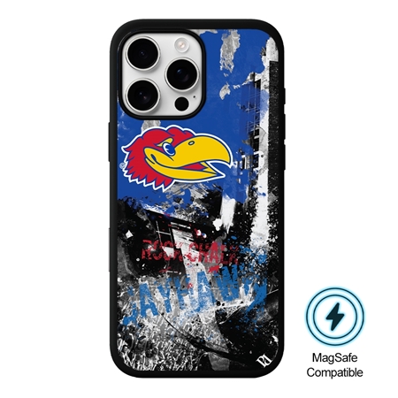 Guard Dog MagSafe Kansas Jayhawks PD Spirit Case for iPhone 16 Pro
