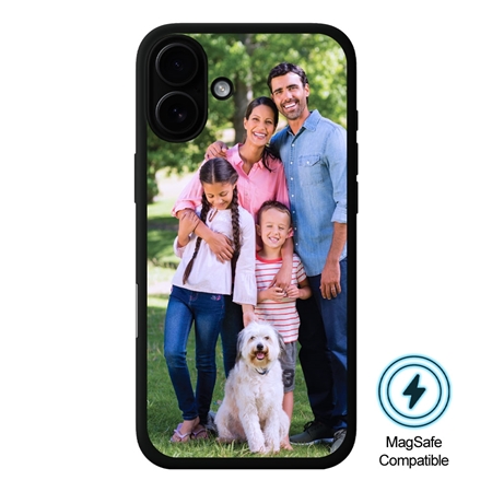 Custom Photo MagSafe Case for iPhone 16 Plus (Black Case)
