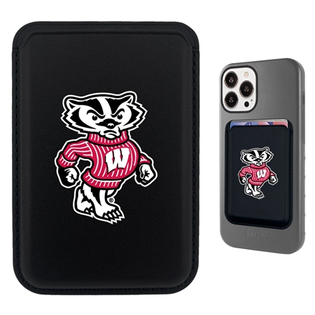 Wisconsin Badgers Magnetic Credit Card Holder/Phone Wallet

