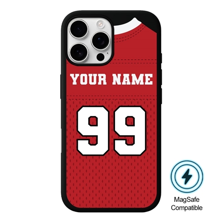 Personalized Football Jersey Case for iPhone 16 Pro Max
