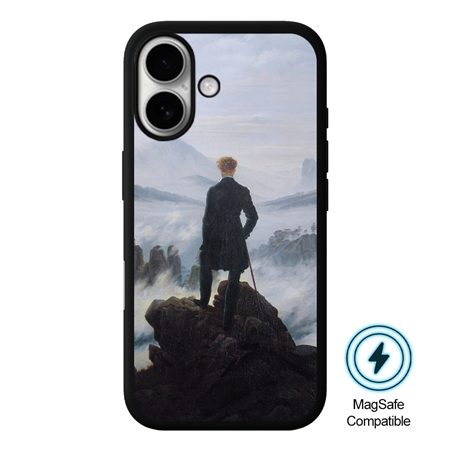 Famous Art Case for iPhone 16 (Friedrich - Wanderer Above The Sea of Fog) 
