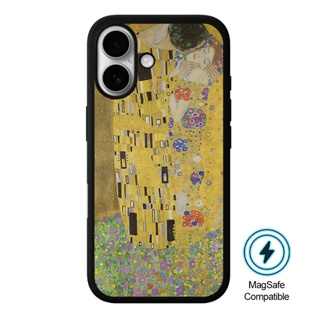 Famous Art Case for iPhone 16 (Klimt - The Kiss) 
