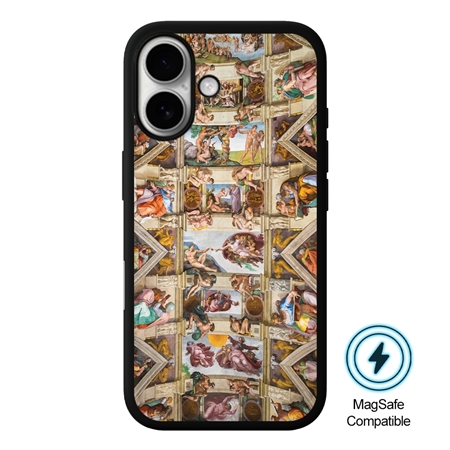 Famous Art Case for iPhone 16 (Rafael - Sistine Chapel) 
