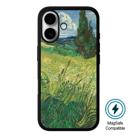 Famous Art Case for iPhone 16 (Van Gogh - Green Field) 
