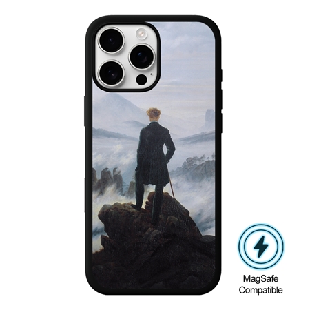 Famous Art Case for iPhone 16 Pro Max (Friedrich - Wanderer Above The Sea of Fog) 
