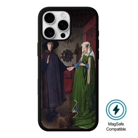 Famous Art Case for iPhone 16 Pro Max (Van Eyck - Arnolfini Portrait) 
