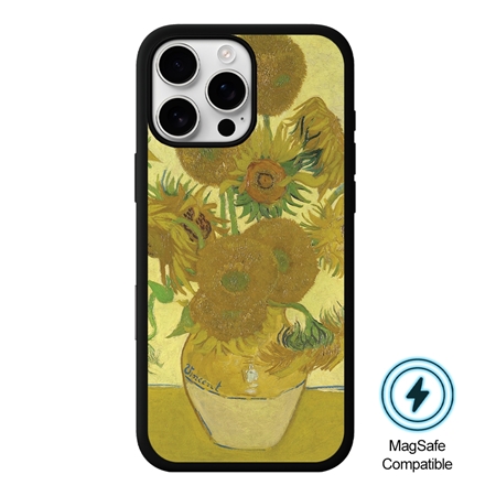 Famous Art Case for iPhone 16 Pro Max (Van Gogh - Sunflowers) 
