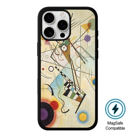 Famous Art Case for iPhone 16 Pro Max (Kandinsky - Composition 8) 

