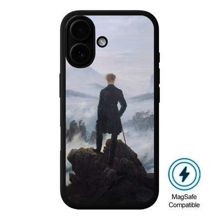 Famous Art Case for iPhone 16 Plus (Friedrich - Wanderer Above The Sea of Fog) 
