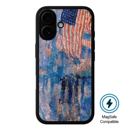 Famous Art Case for iPhone 16 Plus (Hassam - The Avenue in The Rain) 
