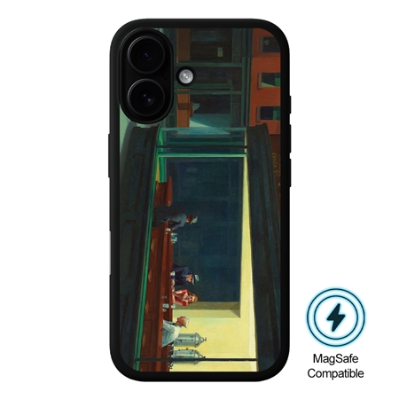 Famous Art Case for iPhone 16 Plus (Hopper - Nighthawks) 
