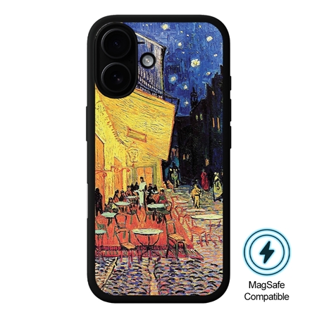 Famous Art Case for iPhone 16 Plus (Van Gogh - Café Terrace at Night) 
