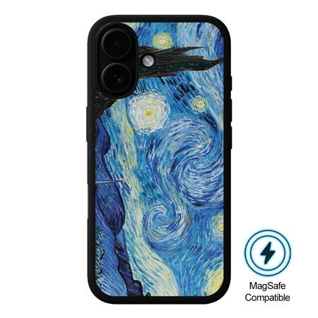 Famous Art Case for iPhone 16 Plus (Van Gogh - Starry Night) 
