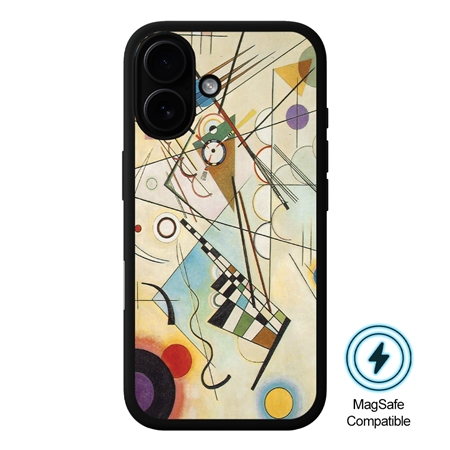 Famous Art Case for iPhone 16 Plus (Kandinsky - Composition 8) 
