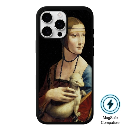 Famous Art Case for iPhone 16 Pro (da Vinci - The Lady with an Ermine) 
