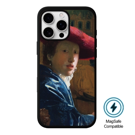 Famous Art Case for iPhone 16 Pro (Vermeer - Girl with Red Hat) 
