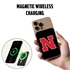 Nebraska Cornhuskers Magnetic Battery Pack Charger (Black)
