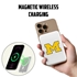 Michigan Wolverines Magnetic Battery Pack Charger (White)
