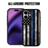 Guard Dog American Flag-Thin Blue Line-Legend MagSafe Case for iPhone 16
