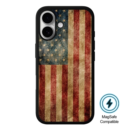 Guard Dog American Flag-Perseverance MagSafe Case for iPhone 16

