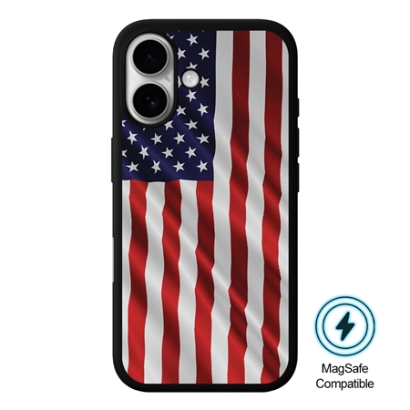 Guard Dog American Flag-Star Spangled Banner MagSafe Case for iPhone 16
