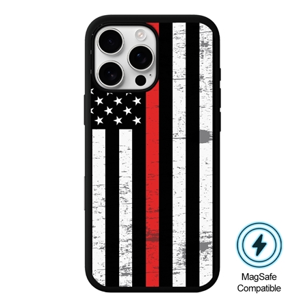 Guard Dog American Flag-Thin Red Line-Hero MagSafe Case for iPhone 16 Pro
