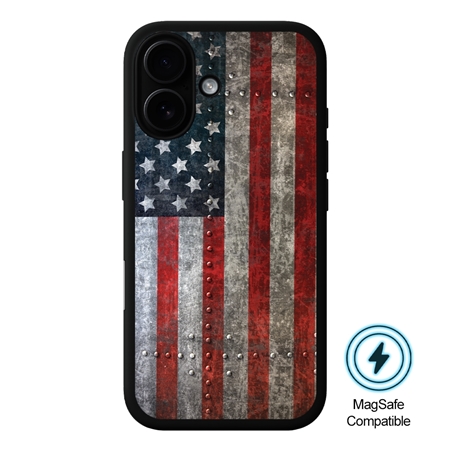Guard Dog American Flag-American Might MagSafe Case for iPhone 16 Plus
