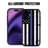 Guard Dog American Flag-Thin Blue Line-Hero MagSafe Case for iPhone 16 Plus
