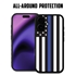 Guard Dog American Flag-Thin Blue Line-Honor MagSafe Case for iPhone 16 Plus
