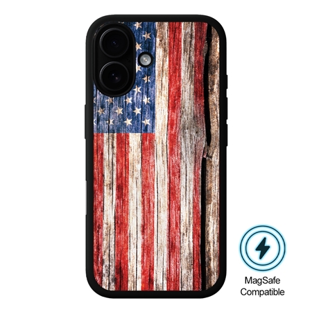 Guard Dog American Flag-Land of Liberty MagSafe Case for iPhone 16 Plus
