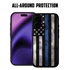 Guard Dog American Flag-Thin Blue Line-Legend MagSafe Case for iPhone 16 Plus
